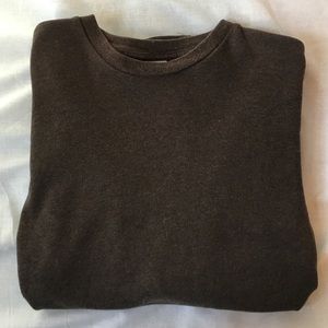 Chocolate colored heavy long sleeved tee.