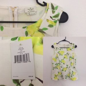 Kate Spade Lemon Peplum