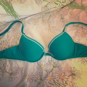 Aerie teal lightly padded bra