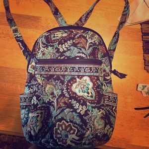 Vera Bradley back pack with matching wallet