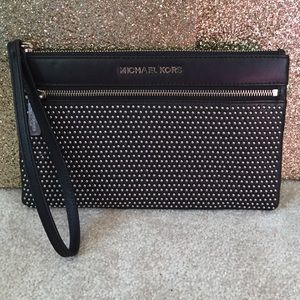 Michael Michael Kors Studded Wristlet Clutch