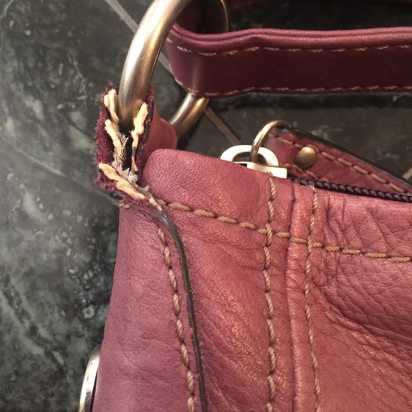 Fossil light purple leather handbag - Picture 3 of 4