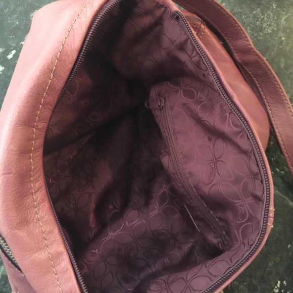 Fossil light purple leather handbag - Picture 4 of 4