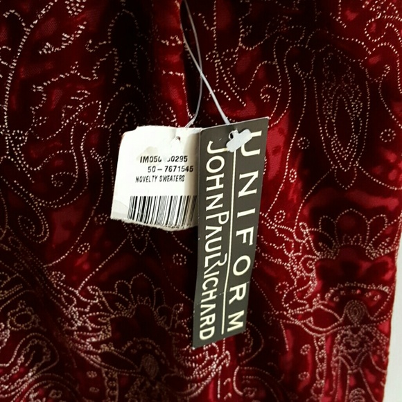 Burgundy Velour Midi Skirt - Picture 3 of 3