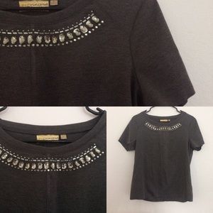 Vera Wang Princess Gray Top