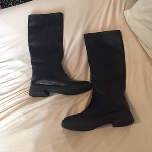 Diane Von Frustenberg black boots