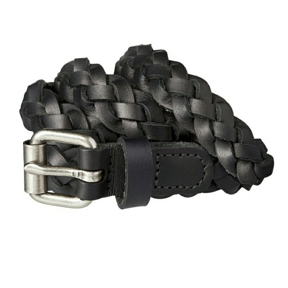 BLACK TARGET LEATHER BELT