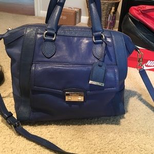 Cole haan blue leather bag
