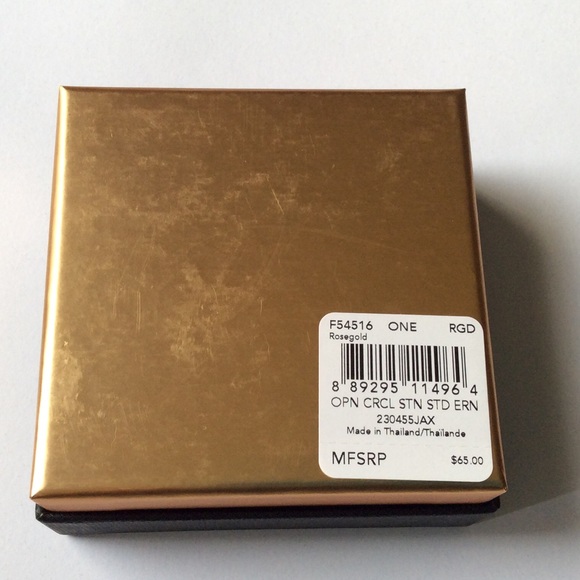 Coach Rose Gold Studs - Picture 2 of 4