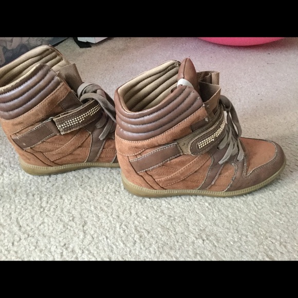 MALVENA BROWN WEDGE SNEAKER