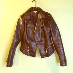 BONGO Faux Leather Jacket (Black)