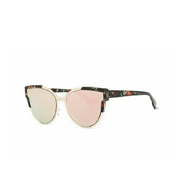 Sojos Rose Gold Cat Eye Sunglasses