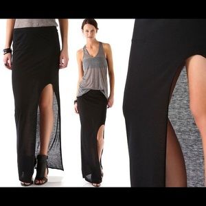 Helmut Lang black kinetic skirt