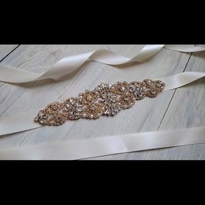 Gold Bridal Sash