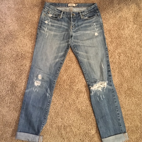 Abercrombie & Fitch boyfriend distressed denim