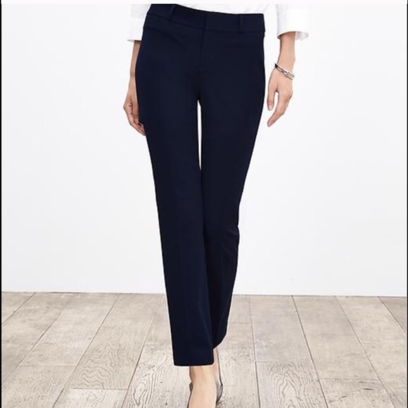 Banana Republic Sloan Ankle Fit Pants - Navy