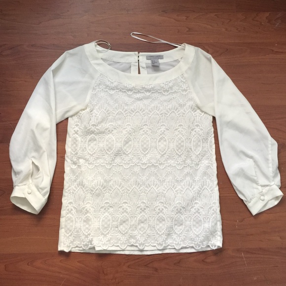 H&M Tops - H&M lace panel blouse