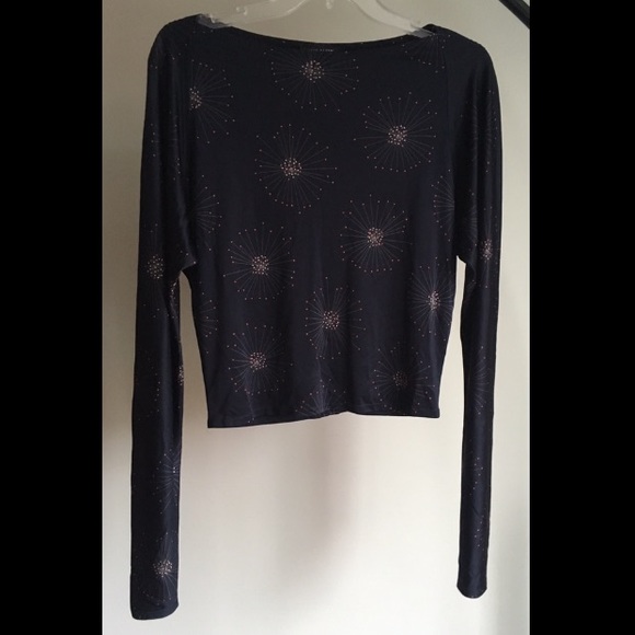 Anne Klein Navy Retro Blouse