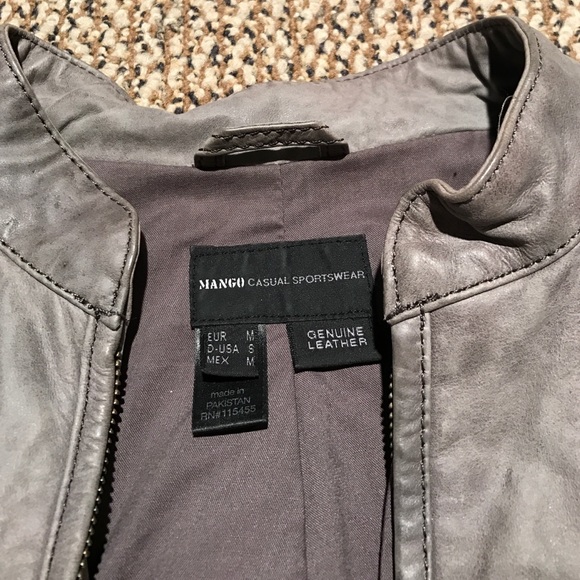 Gray Leather jacket - Picture 2 of 2