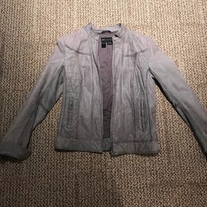 Gray Leather jacket