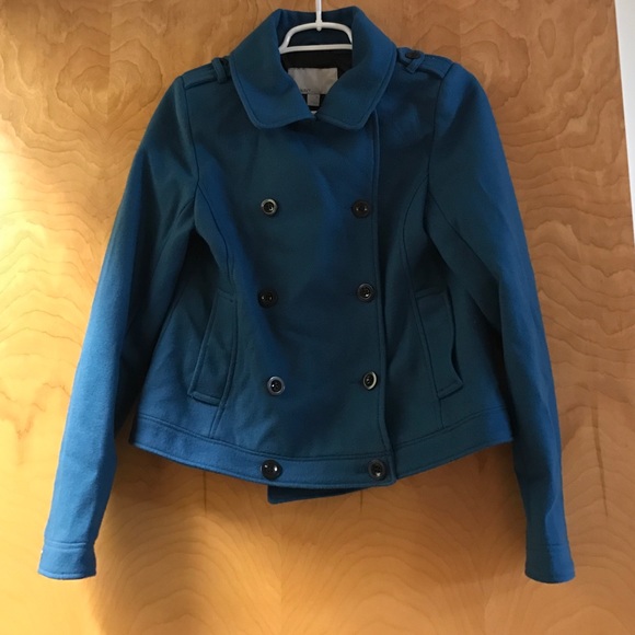 Wool / nylon blue pea coat - SOLD! - Picture 1 of 3