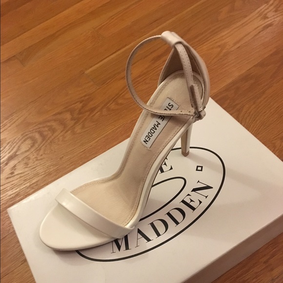 Steve Madden white heels