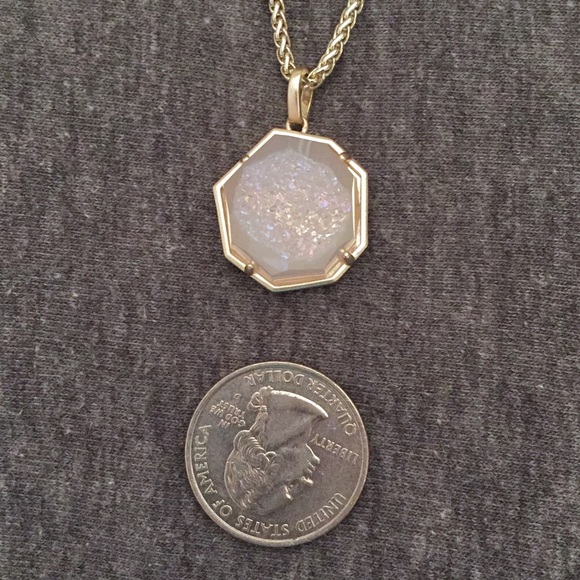 NWT Kendra Scott Lizzie Iridescent Window Drusy - Picture 3 of 4