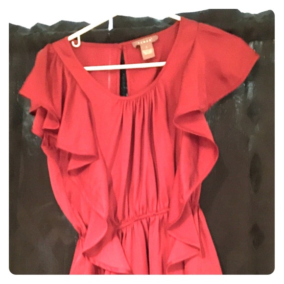 Small red dress shirt