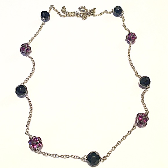 Jewelry - 🌅📿Black & Purple Ball Chain Necklace Jewelry - 🌅📿Black & Purple Ball Chain Necklace