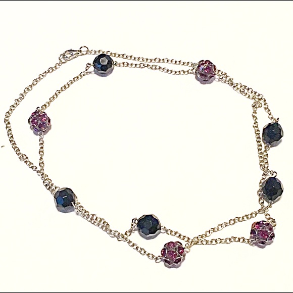 Jewelry - 🌅📿Black & Purple Ball Chain Necklace Jewelry - 🌅📿Black & Purple Ball Chain Necklace