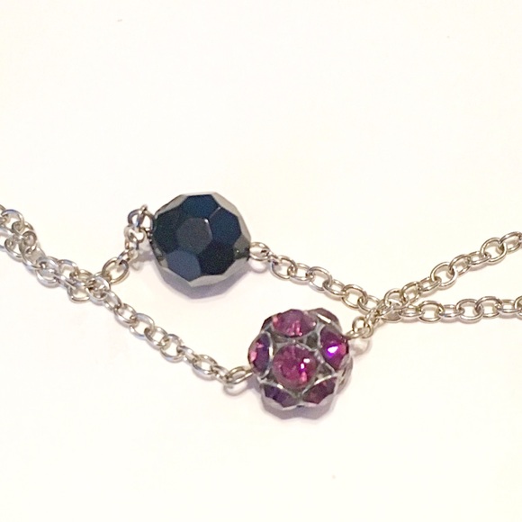 Jewelry - 🌅📿Black & Purple Ball Chain Necklace Jewelry - 🌅📿Black & Purple Ball Chain Necklace
