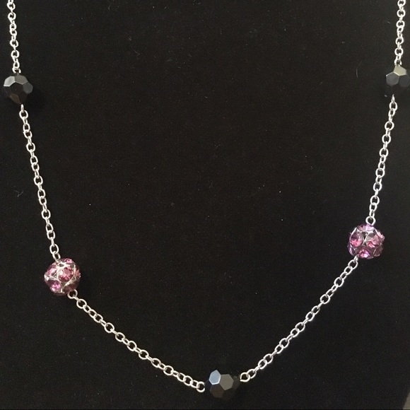 Jewelry - 🌅📿Black & Purple Ball Chain Necklace Jewelry - 🌅📿Black & Purple Ball Chain Necklace