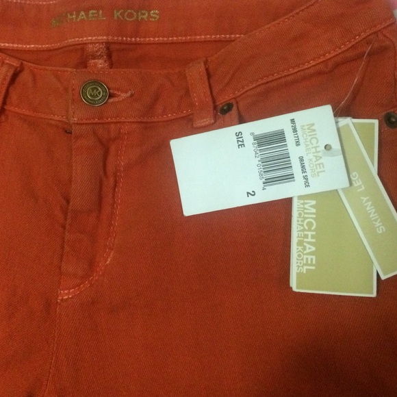 💥🎄PRICE DROP🎄MK ORANGE SPICE STRETCH SKINNY LEG - Picture 3 of 3