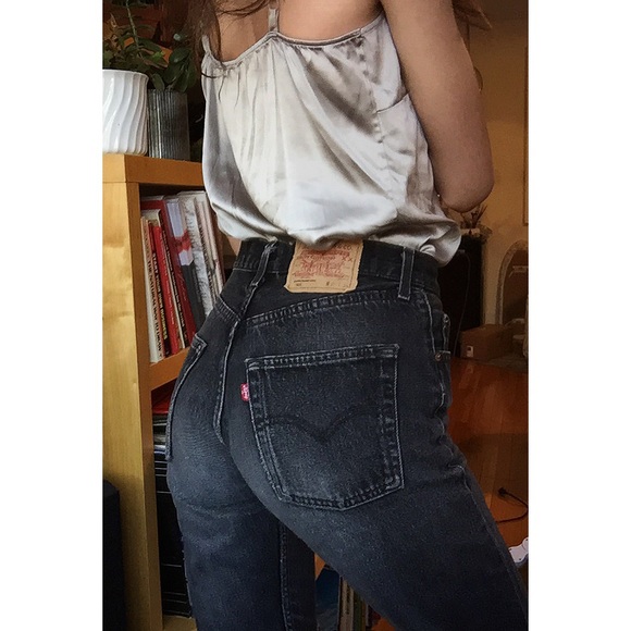 🚫SOLD🚫🎄Vintage 501 Washed Black Levi's 25🎄