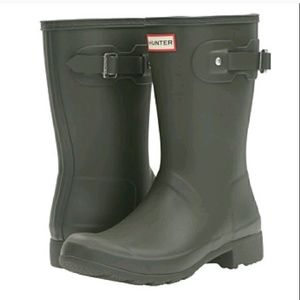 Hunter Original Short Boots Dark Olive