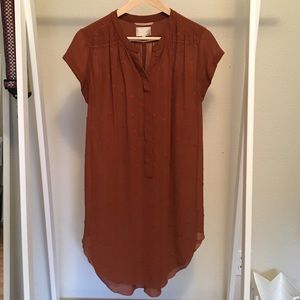 Aritzia Wilfred sheer tunic