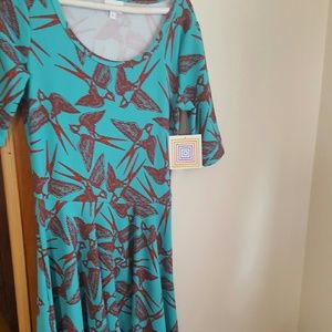 LulaRoe Nicole Sparrow Dress, NWT, Size: Small