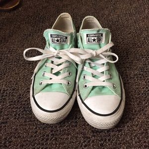 Mint green converse