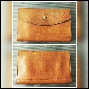 Vintage Leather Strawberry Wallet