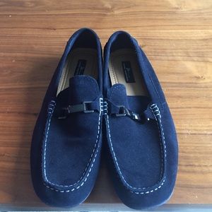 Marc Anthony navy suede loafers size 10