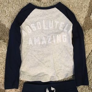Navy Long Sleeve Outfit