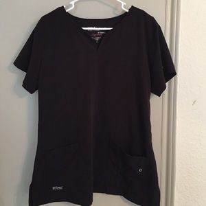 Grey's Anatomy Signature Large Scrub Top Black