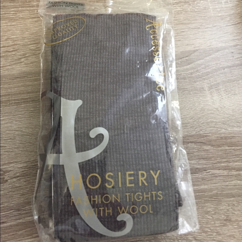 Brown tights with Wool One Size Fits All