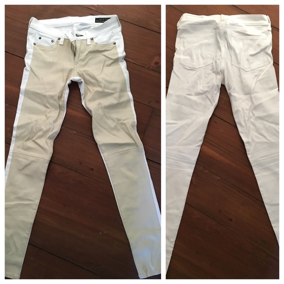 Rag & Bone Hyde leather denim