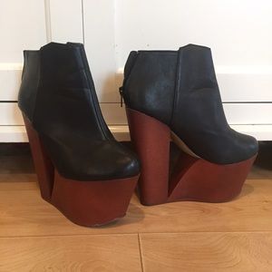 Wooden Elevator Platform Heels