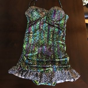 Jessica Simpson tribal swim dress