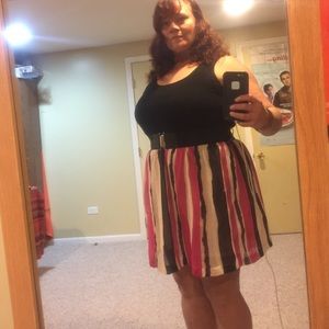 Printed bottom tank dress