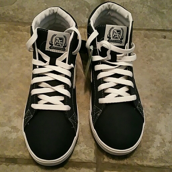 Dark blue vans style high tops