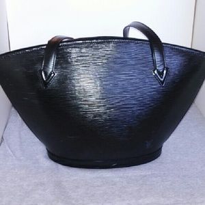 Louis Vuitton St Jacques Epi Authentic Blk Leather