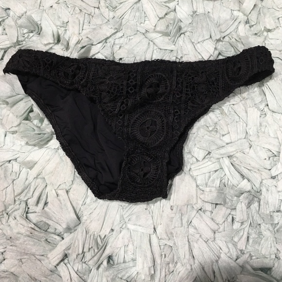 NWT Black Crotchet Bikini Botoms